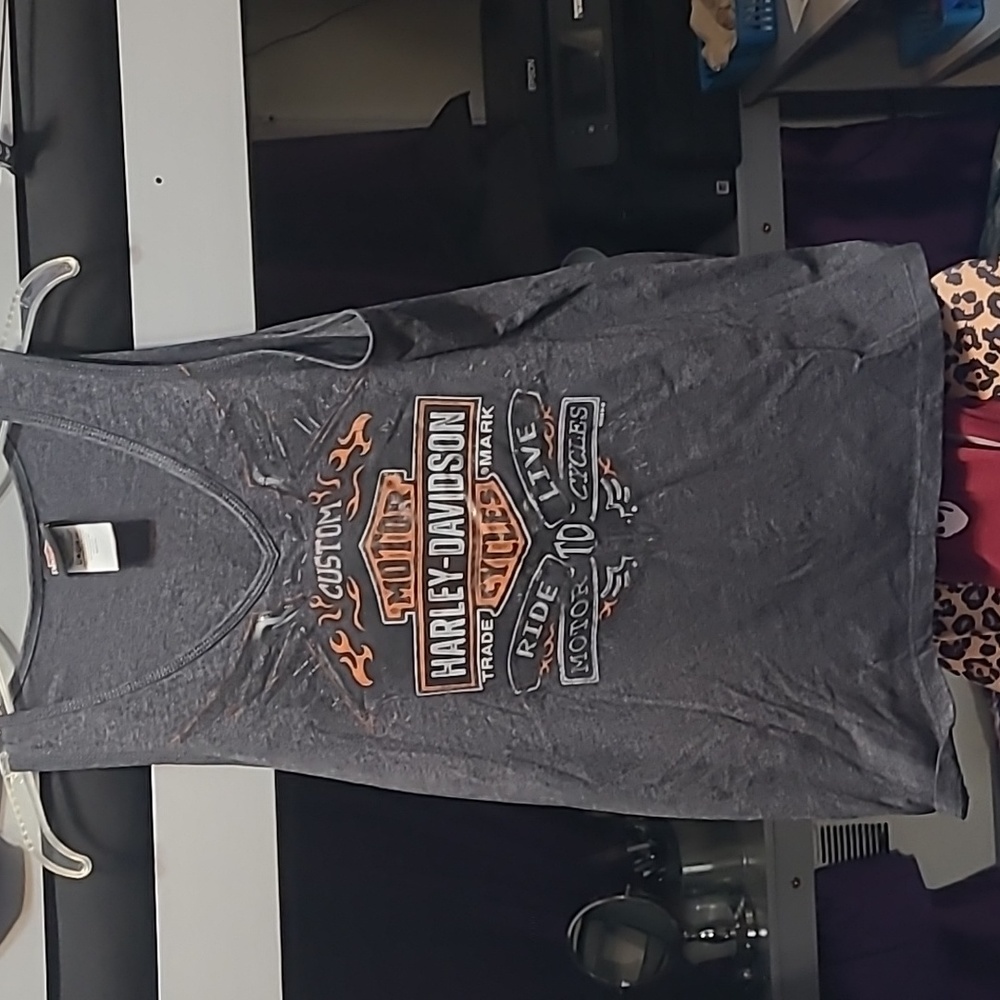 HARLEY DAVIDSON biker ladies tank top size XL